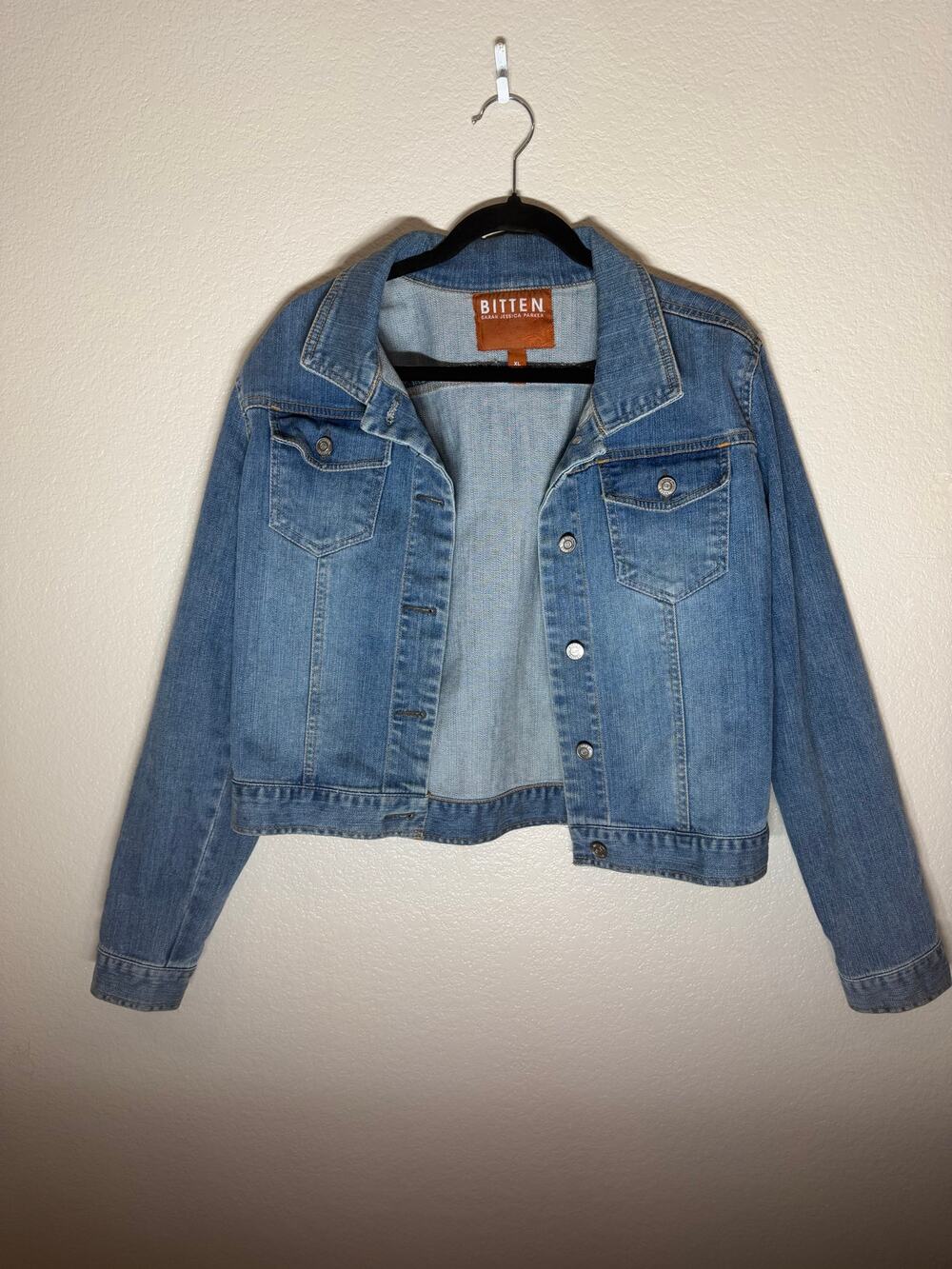 Bitten Sarah Jessica Parker Denim Jacket Women XL